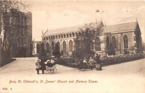 BR62246 bury st edmunds  st james church  and norman tower  uk