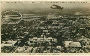 Air View 1920s Ryan Washington DC Sistership St Louis Photo Postcard 21-3617