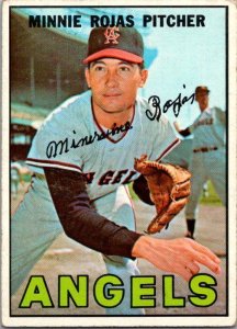 1968 Topps Baseball Card Minnie Rojas California Angels sk3520