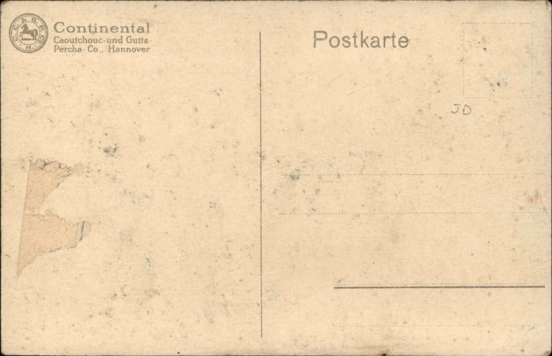 Continental Pneumatic Tires Motorcycle & Hunter - Rabbit c1915 Postcard