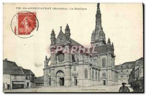 Old Postcard Sainte Anne D Auray Basilica