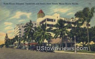 Vanderbilt & Roney Plaza Hotels - Miami Beach, Florida FL  