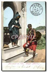 Old Postcard Merchant of Tangier water