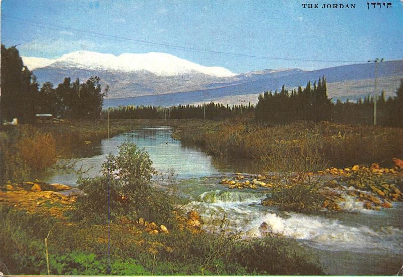 BR11043 Jordan River and Mt Hermon Covered with Shnow  israel