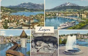 Switzerland Luzern Multi View 1962 Jodlerfest