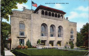 USA Wisconsin Milwaukee Eagles Club Vintage Postcard C221