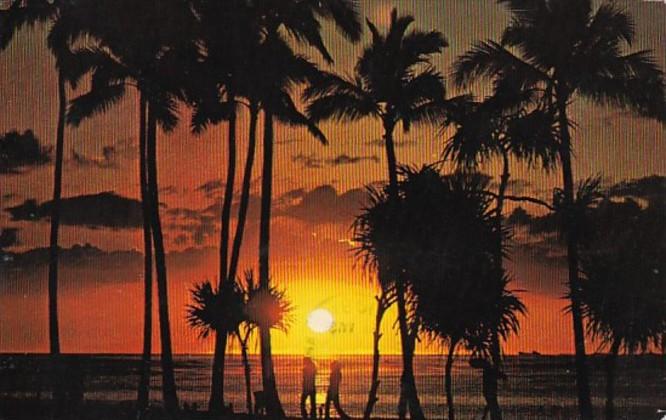 Hawaii Beautiful Hawaiian Sunset 1981