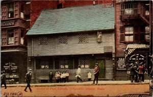 Boston Massachusetts Ma Postcard - Home of Paul Revere