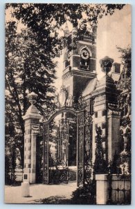 Northampton Massachusetts Postcard College Hall Grecourt Gates Smith 1940 Linen