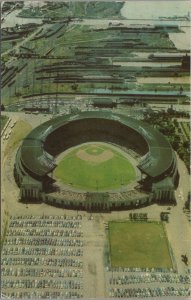 Postcard Cleveland Municipal Stadium Cleveland OH 1961