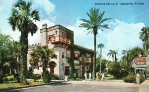 Vintage Postcard Old Spanish Treasure Zorayda Castle St. Augustine Florida FL