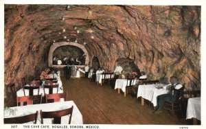 Vintage Postcard The Cave Cafe Restaurant Nogales Senora Mexico Harry Herz Pub.