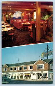 Port Washington Wisconsin WI Postcard Smith Bros. Fish Shanty Restaurant c1960