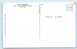 AMES - The Campanile - Iowa State College Postcard