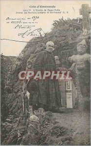 Postcard Old Rotheneuf Emerald Coast Hermit of High Madness Author Rochers Sc...