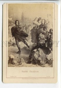 3185809 GOETHE Frankfurt SKATING by KAULBACH old CABINET Card