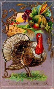 Thanksgiving Greetings With Turkey 110