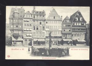 FRANKFURT GERMANY ULT HAUFER ANT HOMERBERG ANTIQUE VINTAGE POSTCARD