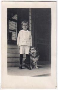 RPPC, Kid with a Dog