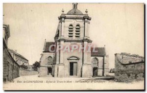 Old Postcard Compiegne Church of Tracy le Mont