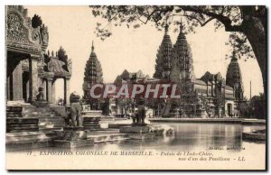 Postcard Old Marseilles Colonial Exhibition Palace of & # 39indochine (indoch...