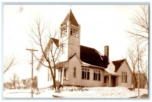 c1950 Calvary Baptist Church Exterior Building Clear Lake Iowa IA Postcard