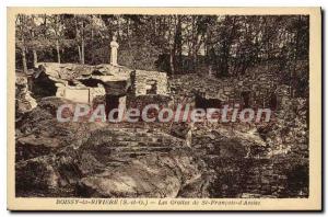 Postcard Old Boissy la Riviere S and O Caves St Francois Seat