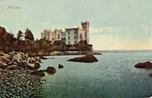 MIRAMAR ITALY~CASTLE-SCHLOSS~1910 POSTCARD