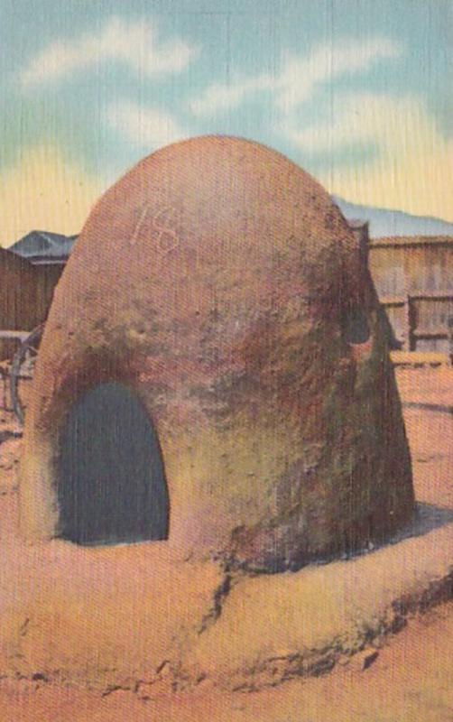 New Mexico Adobe Indian Bake Oven Of The Southwest Curteich