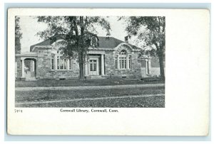 c1910 Cornwall Library Cornwall Connecticut CT Unposted Antique Postcard 