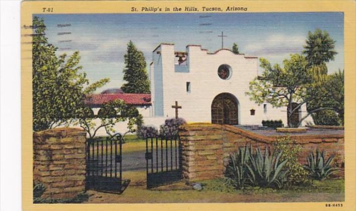 Arizona St Philip's In The Hills Church 1952 Curteich