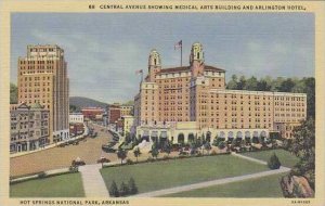 Arkansas Hot Springs Central Ave Showing Medical Arts Building And Arlington ...