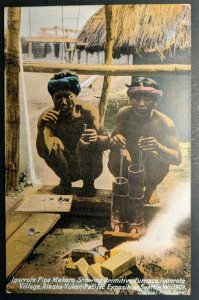 Mint Igarrote Pipe Makers AK Yukon Pacific Exposition Real Photo Postcard RPPC