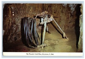 Vintage Big Thunder Gold Mine, Keystone, South Dakota. Postcard AZE