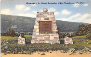 Monument of the French Occupation Fort Ticonderoga, New York  