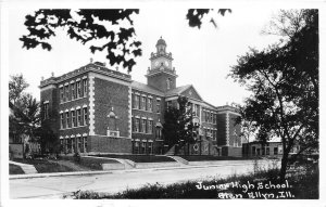 J48/ Glen Ellyn Illinois RPPC Postcard c1950s Junior High School  349