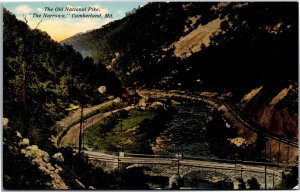 Postcard MD Cumberland The Old National Pike The Narrows