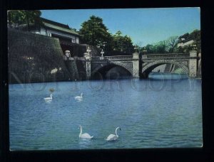 210139 JAPAN TOKYO Edo castle Niju-bashi Bridge old postcard