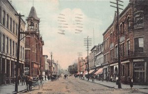 MAIN STREET WEST MONCTON NEW BRUNSWICK CANADA MELANSON POSTCARD 1908