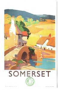 Somerset, England, Monthly Return Tickets. Great Western Railway Advertising