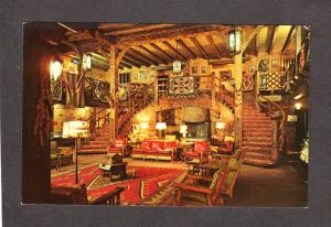 NM Hotel El Rancho ElRancho Gallup New Mexico Postcard Interior Highway 66