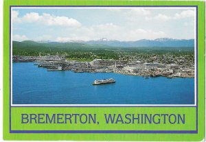 Bremerton Washington With Washington State Ferry Boat 4 by 6