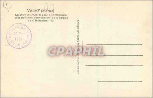 Modern Postcard Valmy (Marne) Column Enclosing the Heart of Kellermann