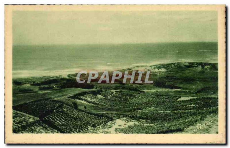 Old Postcard La Tranche Sur Mer Au Sommet Du Phare L & # 39Extreme Points