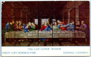 M-29631 The Last Supper Window Forest Lawn Memorial-Park Glendale California