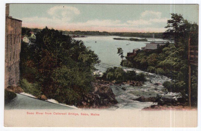 Saco, Maine, Saco River from Cataract Bridge