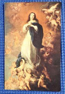 Vtg Immaculate Conception of the Virgin Mary Louvre Paris France Color Postcard