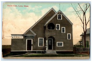 c1910 Entrance to Yacht Club Lynn Massachusetts MA Antique Unposted Postcard 