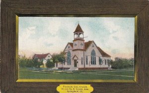 Postcard Plymouth Congregational Church Springfield IL