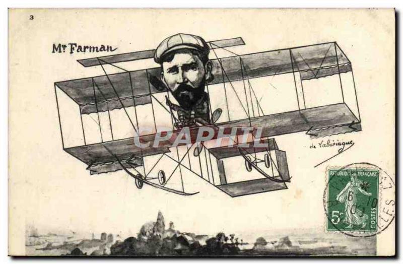 Old Postcard Jet Aviation Farman of Labiringue